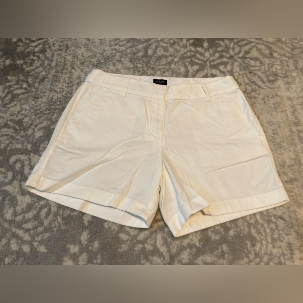 J. Crew White Shorts Classic Cotton Design
